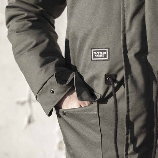 Backyard Cartel kurtka jacket Parka Long khaki QUICKSTRIKE