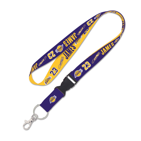 Smycz WinCraft NBA Lanyard w/detachable buckle 1" LeBron James Los Angeles Lakers