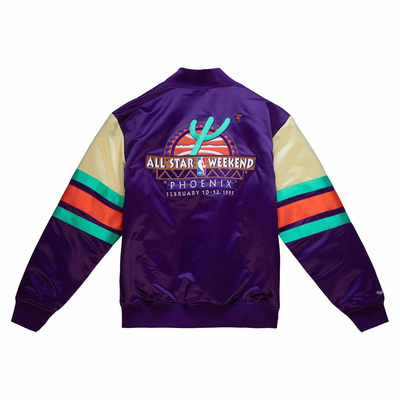 Kurtka Mitchell & Ness All Star 1995-96 Heavyweight Satin Jacket fioletowa