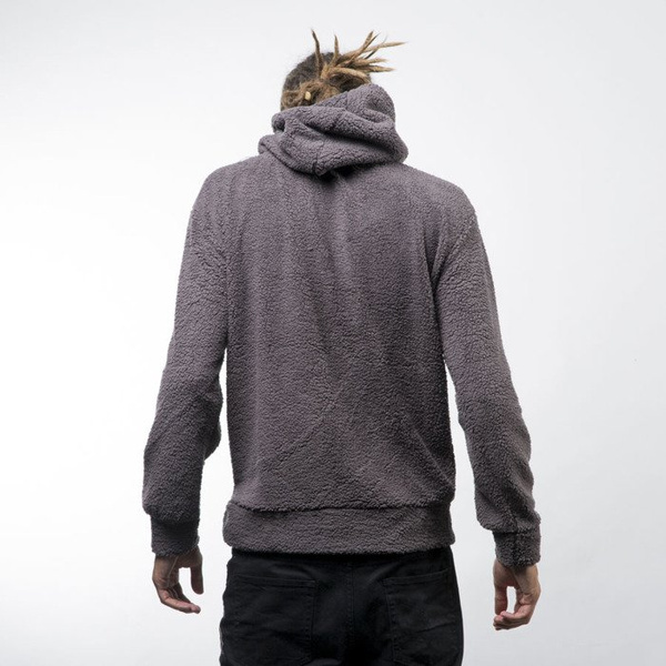 Urban Classics bluza Sherpa High Neck Hoody dark grey (TB1401)
