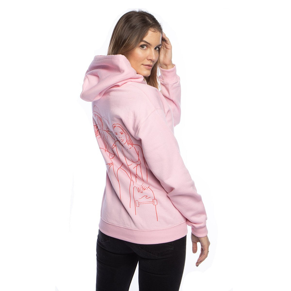 Bluza damska Two Girls One Hoodie Pink Slavic Skate różowa