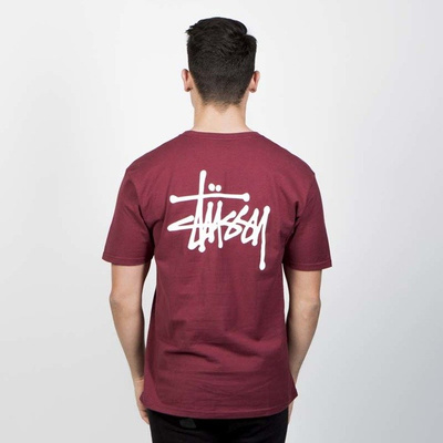 Stussy t-shirt Basic Stussy Tee wine