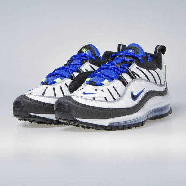 Sneakers buty Nike Air Max 98 white / black-racer blue-volt (640744-103)