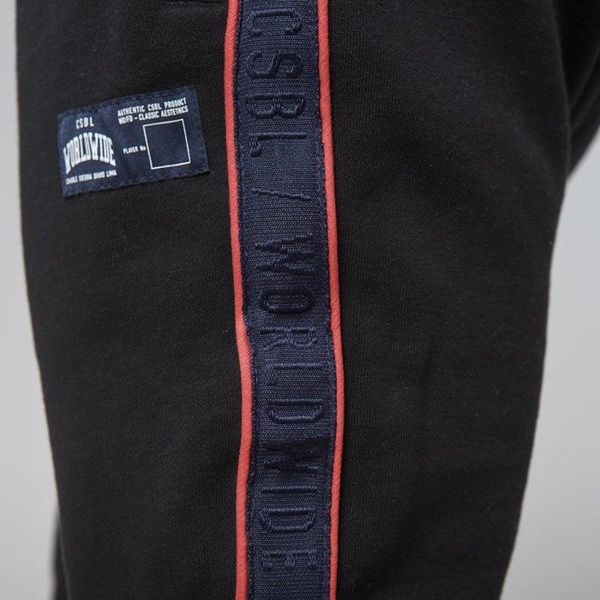 Cayler & Sons spodnie dresowe Black Label Worldwide Classic Sweatpants black / red