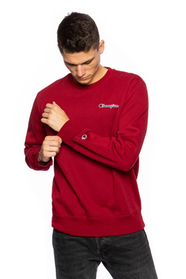 Sweatshirt Champion Organic Cotton Blend Small Script Logo Sweatshirt burgundy