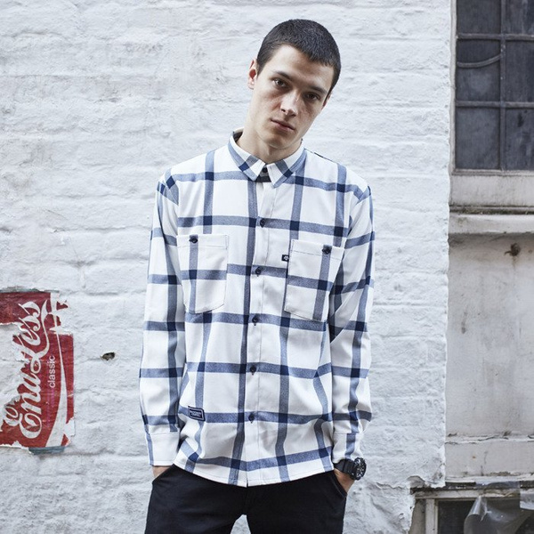 Koszula Backyard Cartel Check Shirt white SS2017