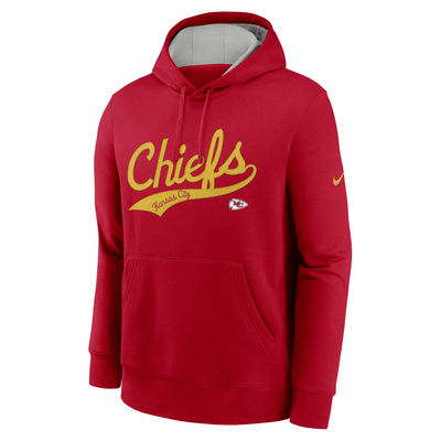 Bluza Nike Men's NFL Kansas City Chiefs Nike Club Fleece Pullover Hoodie red