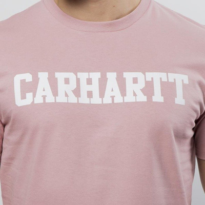 Carhartt WIP College T-Shirt soft rose / white
