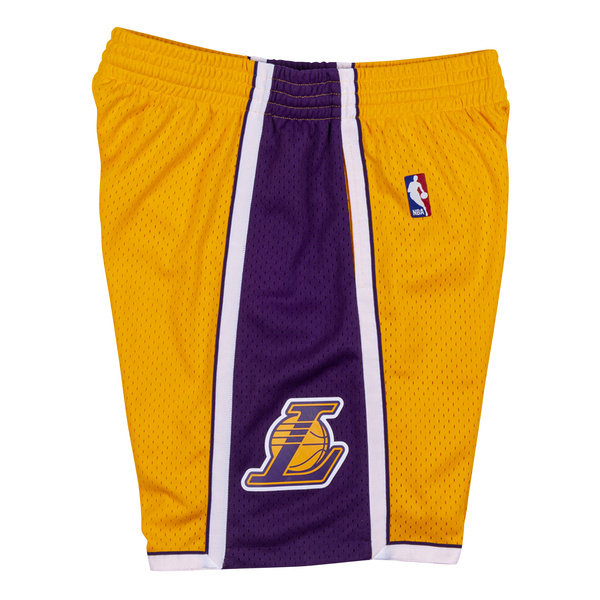 Szorty Mitchell & Ness Los Angeles Lakers żółte Swingman Shorts
