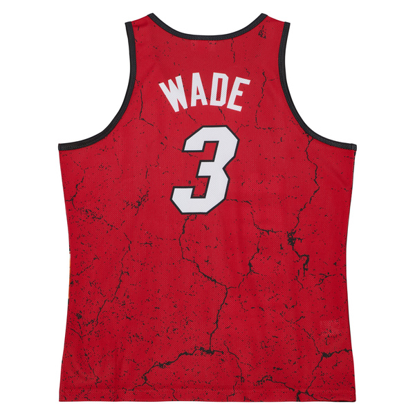 Koszulka Mitchell & Ness Miami Heat Player Burst Mesh Tank czerwona