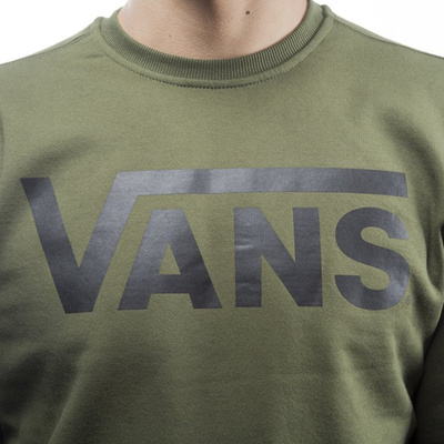 Vans bluza sweatshirt crewneck Classic Crew green military / black (VYX0J58)