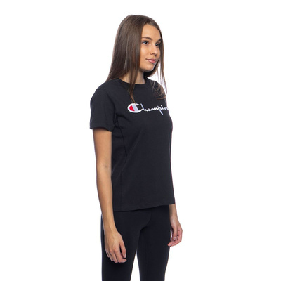 Champion Script Logo Crew Neck WMNS T-shirt black SS20