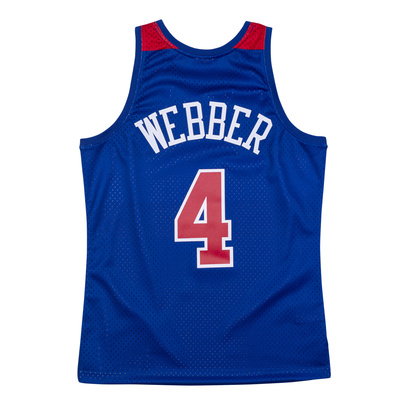 Koszulka Mitchell & Ness Washington Bullets #4 Chris Webber niebieska Swingman Jersey