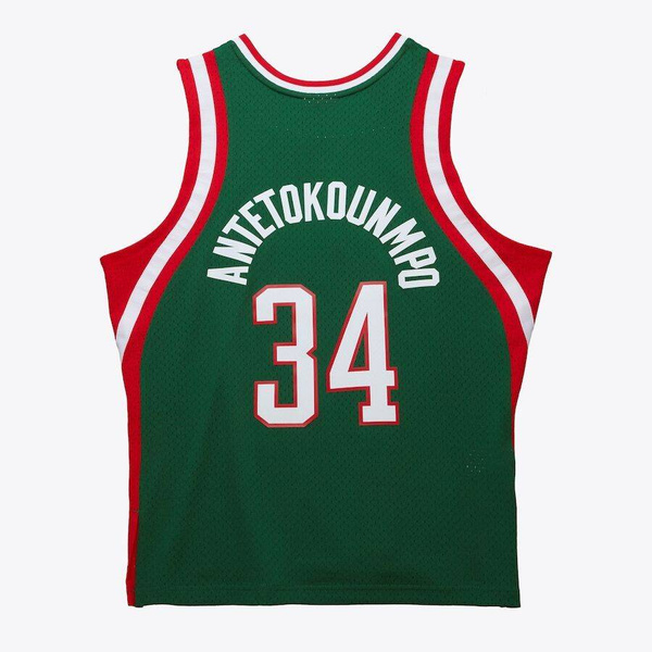 Koszulka Mitchell & Ness Milwaukee Bucks #34 Giannis Antetokounpo Dark Jersey green