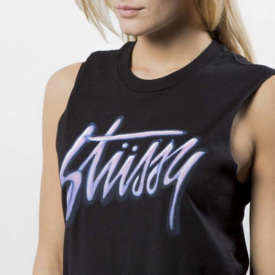 Stussy Tank Top Shadow Script Raw Muscle Tee WMNS black