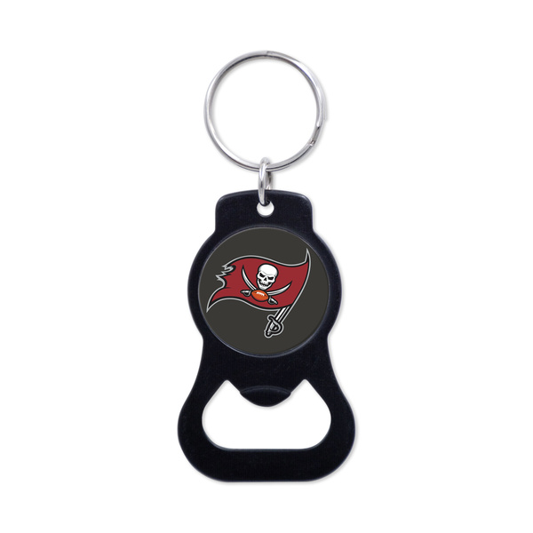 WinCraft NFL Black Bottle Opener Key Ring Tampa Bay Buccaneers