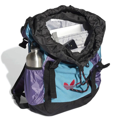 Adidas Originals Premium Essentials Toploader Backpack tactile steel/tech purple