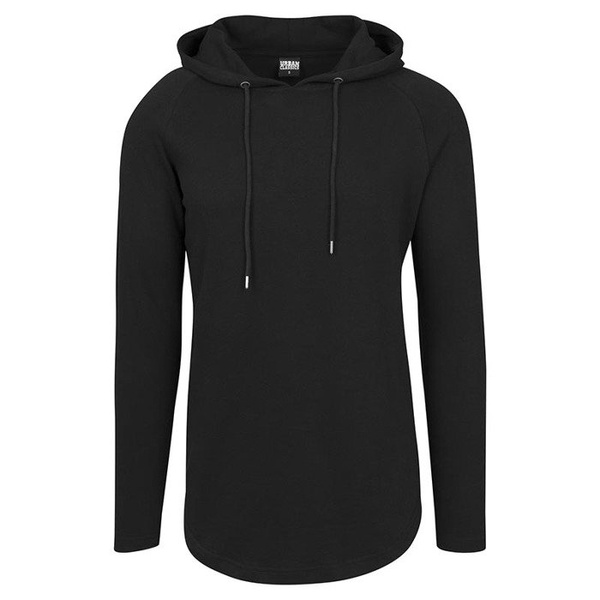 Urban Classics bluza Long Shaped Terry Hoody black TB1779