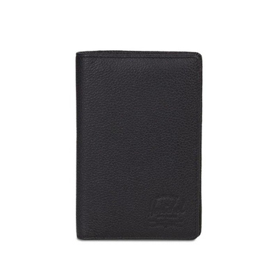 Portfel Herschel Search Passeport Holder Leather black pebbled 10399-00001