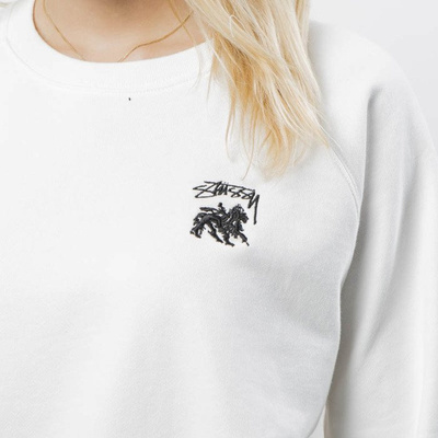 Bluza damska Stussy Sweatshirt Otto Raglan Crew off white WMNS 