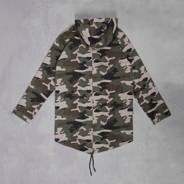 Backyard Cartel kurtka NOT ONE Long Parka woodland camo