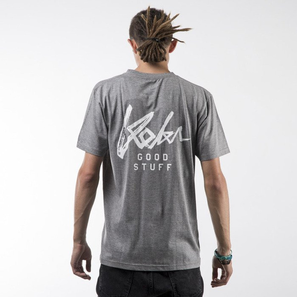 Koka koszulka t-shirt Front & Back heather grey
