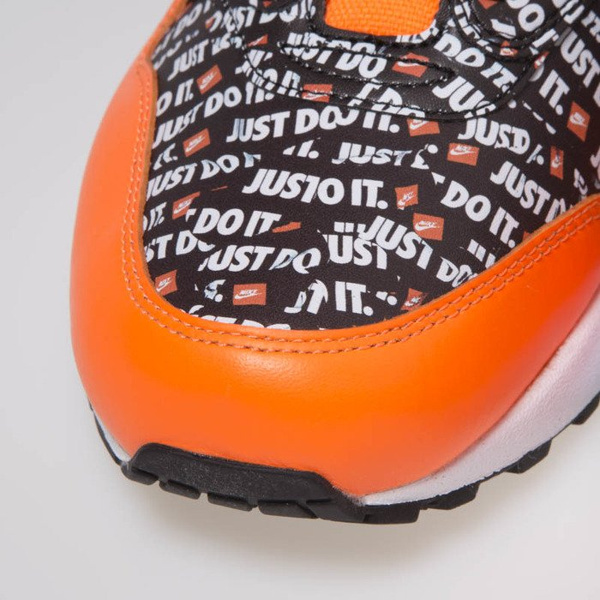 Sneakers buty Nike Air Max 1 Premium black/black-total orange-white (875844-008)