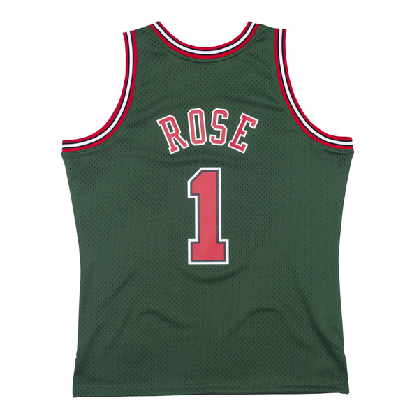 Koszulka Mitchell & Ness Chicago Bulls #1 Derrick Rose zielona Swingman Jersey