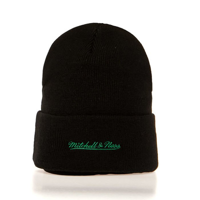 Mitchell & Ness Boston Celtics Beanie black Team Logo Cuff Knit