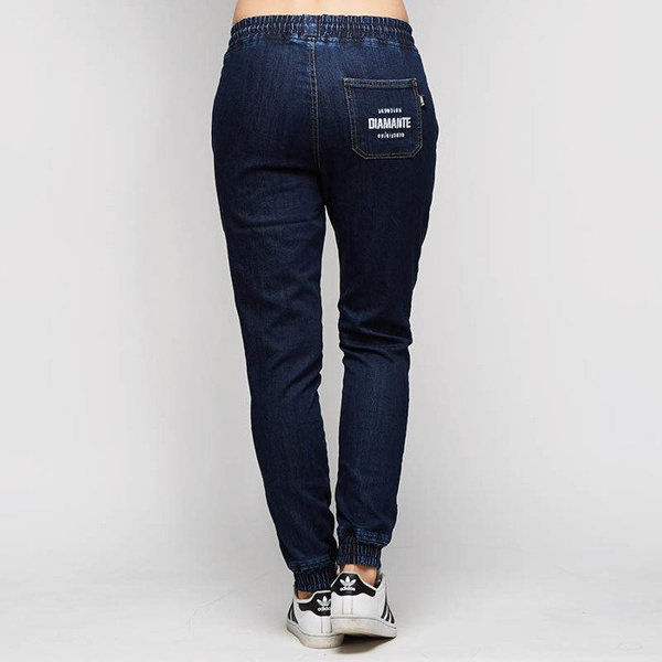 Spodnie damskie jogger Diamante Wear Jogger RM Jeans navy jeans