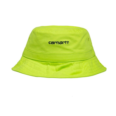 Kapelusz Carhartt WIP Script Bucket Hat lime/black