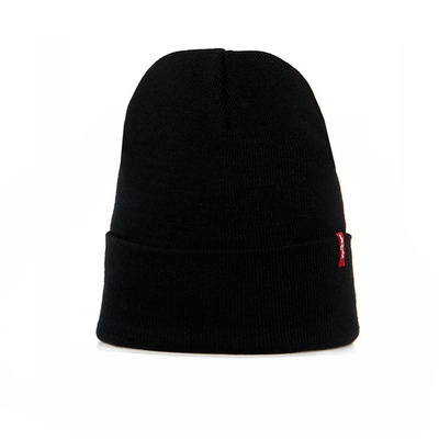 Levi's Slouchy Red Tab Beanie black