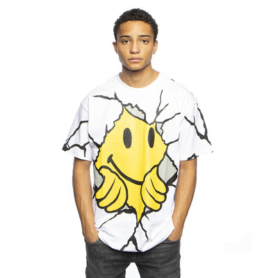T-shirt Chinatown Market Smiley Dry Wall Breaker Tee white