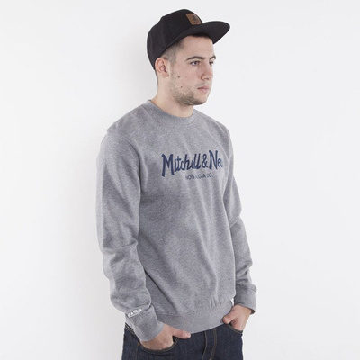 Mitchell & Ness sweatshirt Mitchell&Ness grey / navy crewneck Special Script