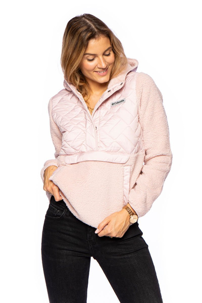 Bluza damska Columbia Sweet View Fleece Hooded Pullover różowa