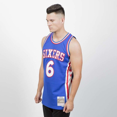 Koszulka Mitchell & Ness Philadelphia Sixers #6 Julius Erving blue Swingman Jersey