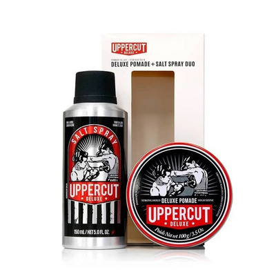 Uppercut Deluxe - Deluxe Pomade And Salt Spray Duo - Zestaw Do Włosów