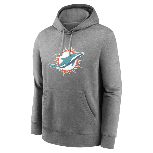 Bluza Nike Men's NFL Miami Dolphins Nike Club Fleece Pullover Hoodie grey