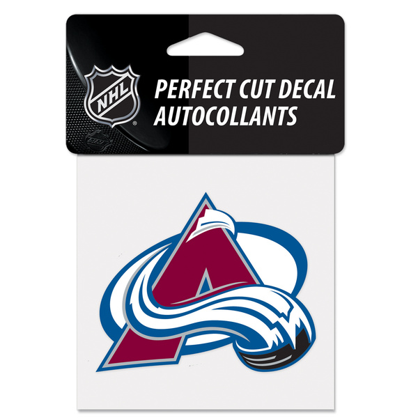 Naklejka WinCraft NHL Perfect Cut Color Decal 4x4 Colorado Avalanche