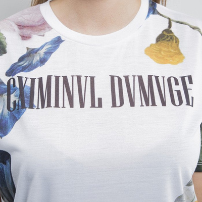 Criminal Damage t-shirt Foro white / multi WMNS