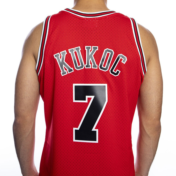 Koszulka Mitchell & Ness Chicago Bulls #7 Toni Kukoc czerwona Swingman Jersey