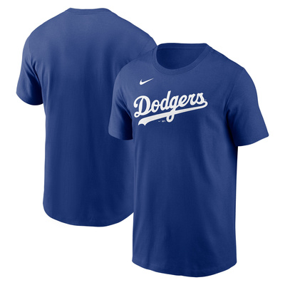 Nike T-shirt Men's Fuse Wordmark Cotton Tee Los Angeles Dodgers rush blue