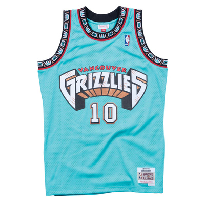 Koszulka Mitchell & Ness Vancouver Grizzlies #10 Mike Bibby morska Swingman Jersey
