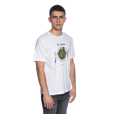 Koszulka Oddity Go Vegan T-shirt biała