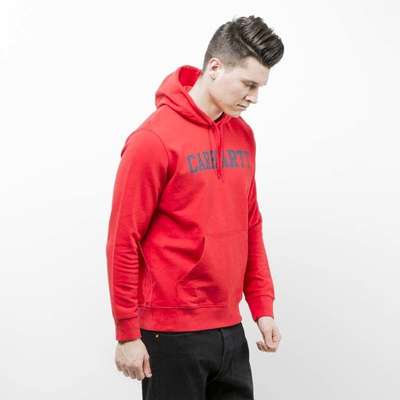 Carhartt WIP Hooded College Sweat chili / navy