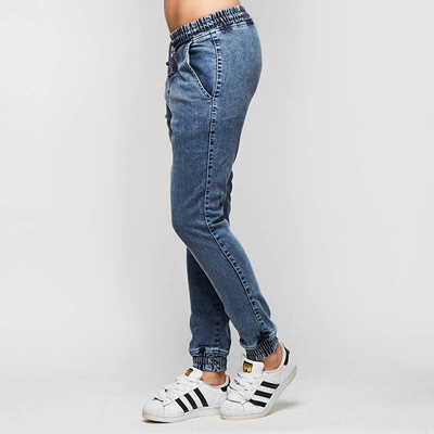 Diamante Wear women jogger pants Jogger RM Jeans marble blue