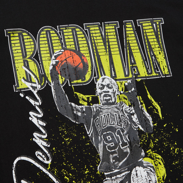 Koszulka Mitchell & Ness HW Neon Pop Player SS Tee Vintage Logo Dennis Rodman black