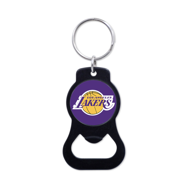 WinCraft NBA Black Bottle Opener Key Ring Los Angeles Lakers