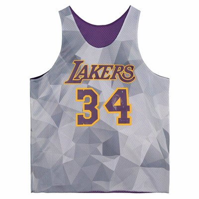 Koszulka Mitchell & Ness Los Angeles Lakers Reversible Mesh Tank fioletowa