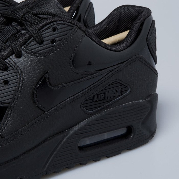 Buty damskie sneakers Nike WMNS Air Max 90 Leather black / black-black 921304-002
